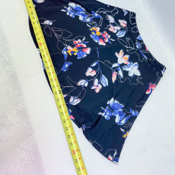 Renee C. Women's Floral Mini Skirt Double Lined with Stretch - Picture 11 of 11